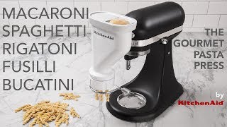 The Gourmet Pasta Press for the KitchenAid® Stand Mixer [upl. by Ayekram]