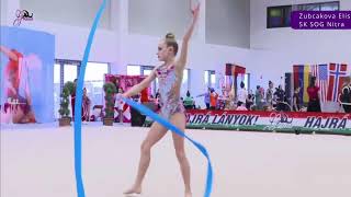 Zubcakova Eliska XXVIII Gracia Kupa Budapest Rhythmic gymnastics competrion RG gymnast sports [upl. by Cooperman]