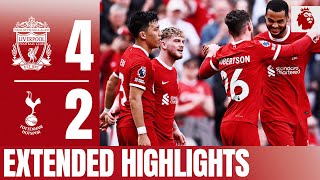 Six goals in penultimate home game  Liverpool 42 Tottenham  Extended Highlights [upl. by Buehrer]