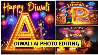 Diwali ai photo editing  Happy Diwali ai photo editing kaise kare 2024  Just one click meai [upl. by Edouard441]