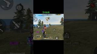 Free fire max solo vs scout rank game 1vs4 funny freefire viralvideo shortvideo freefireshorts [upl. by Adyl]