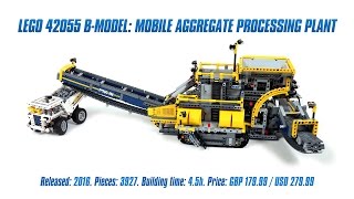 LEGO Technic 42055 Bmodel Mobile Aggregate Processing Plant Speed Build amp Review [upl. by Marmaduke698]