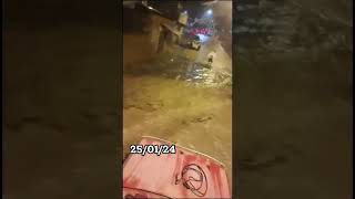 Inundaciones en Tiquipaya cruce taquiña Vecino preocupados por la llegada del agua en este sector [upl. by Paddie]