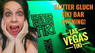 New Tiki Bar in Las Vegas  Glitter Gluch Grand Opening Downtown Fremont Street Lets Review [upl. by Argile647]