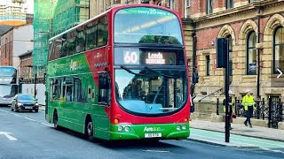 Transdev Aireline 60 Leeds to Shipley Then Keighley Wright Eclipse Gemini Volvo B9TL 2795 X5VTD [upl. by Damales351]