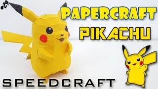 Papercraft  Pikachu  Le SpeedCraft de la réalisation [upl. by Ramsdell452]