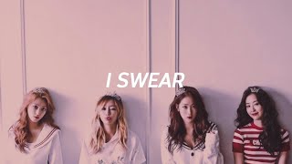 SISTAR씨스타I Swear 아이 스웨어 Easy Lyrics [upl. by Carlstrom]