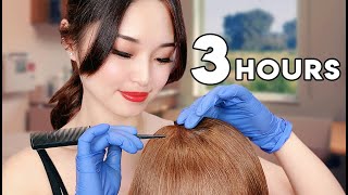 ASMR Sleep Recovery  3 Hours of Hair Treatments [upl. by Cassius]