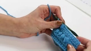 How to Crochet Letters on a Scarf Using the Puff Stitch  Crochet Stitches [upl. by Atsirhcal]