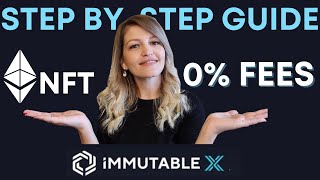 Buy Ethereum NFT with 0 fees Immutable x step by step guide Easy [upl. by Eatnahs651]