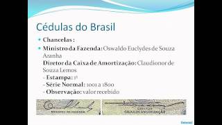 Cédulas antigas do Brasil  1 Cruzeiro 1944 [upl. by Aehsan]