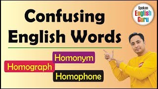 Homonyms Homophones amp Homographs  English के Confusing Similar Words [upl. by Lazarus]