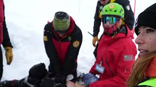 Winter mountain rescue course al Monte Moro l’esercitazione del Soccorso Alpino [upl. by Fogarty967]