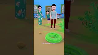 sanp sanp chinki sanp agya comedytimetoons funny comedy animated 3danimation bhabhicomedy [upl. by Ilyk129]