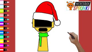 How to Draw Garnold Christmas Incredibox Sprunki  Easy Drawing for Beginners [upl. by Bullivant991]