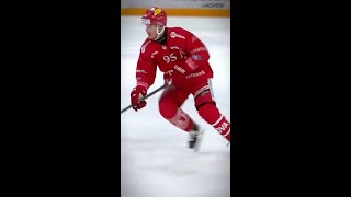 Rapperswil JonaLakers Tyler Moy just didnt need help 😮‍💨 nationalleague icehockey shorts [upl. by Anyak]