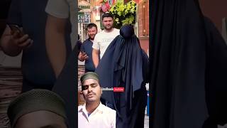 👉Hijab girls non Muslim reaction😯 hijbigirl hijab keşfet niqab attitude greenscreen reaction [upl. by Ciri]