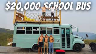 5 High Schoolers Build a 20000 Luxury School Bus [upl. by Lathan]