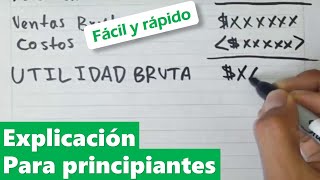 ESTADO DE RESULTADOS paso a paso FÁCIL Y RÁPIDO [upl. by Aidnis]