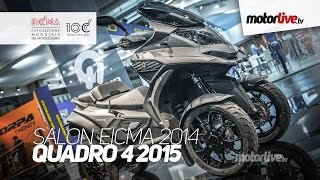 NEW 2015  SALON MILAN EICMA  QUADRO4 2015 [upl. by Ycal]