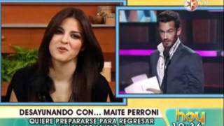 Maite Perroni en HOY [upl. by Sirovart]