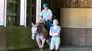 First horseback riding lesson at Peak Performance Equestrian in Marshfield [upl. by Morty]