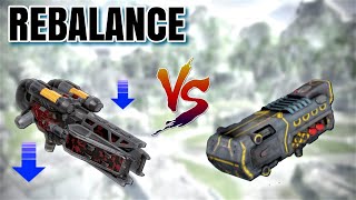 WR Incinerator after nerf VS Avalanche  Damage Comparison  War Robots Test Server [upl. by Novihc]