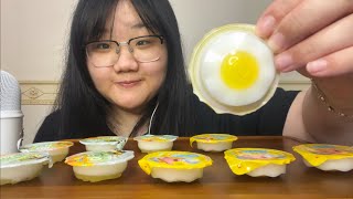 ASMR  Eating Jelly🥭🍳 [upl. by Ahsiekim799]