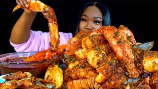 KING CRAB SEAFOOD BOIL MUKBANG  DESHELLED SEAFOOD BOIL MUKBANG  Seafood  Mukbang [upl. by Song]