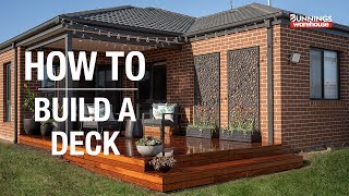 How To Build A Deck  Bunnings Warehouse [upl. by Nnylsor703]