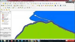 Bahan Kuliah 2 lanjutan  CARA EDIT POLYGON DI QGIS [upl. by Nebra]