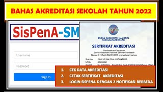 CARA MENGETAHUI DATA AKREDITASI SEKOLAH DAN CETAK SERTIFIKAT AKREDITASI [upl. by Behre]