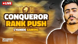 🔴TOP 100 ENTRY KAB😦SERIOUS CONQUEROR RANKPUSH😱BGMI LIVE🥰bgmi bgmilive pubgmobile [upl. by Rutherford]