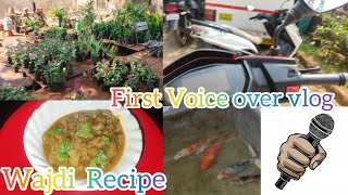 My First Voice Over VlogWajdi Recipeyoutubeviralmyvillage recipe minivlog [upl. by Acina222]