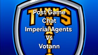 Thursday Post Game Chat Imperial Agents Vs Votann [upl. by Dorita]