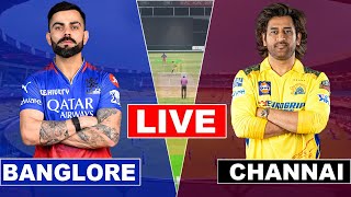 Live RCB Vs CSK 1st T20 Match  Live Score  RCB vs CSK 68th T20 live Pre Match Show [upl. by Hamehseer]