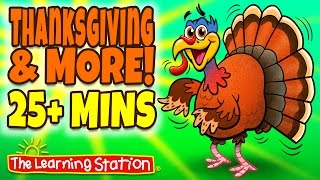 Thanksgiving Songs for Children  Thanksgiving Songs Playlist for Kids [upl. by Enerahs915]