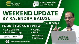 Weekend update by Rajendra Balusu  Four stocks review  Technical analysis [upl. by Atiuqaj642]