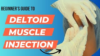 Intramuscular injection Best techniques on daltoid muscle [upl. by Hutchings]