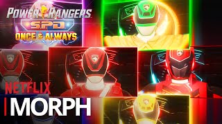 Power Rangers SPD Once amp Always  ALL MORPHS  Netflix [upl. by Hessney205]