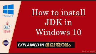 JDK Installation in Windows 10 in Malayalam How to install Java Development Kit Latest [upl. by Ikeda]