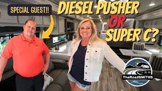 Class A Diesel Pusher vs Super C Motorhome Choices rvliving rvlife motorhome mattsrvreviews [upl. by Yeldahc]