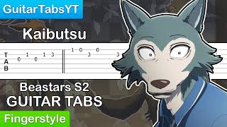 Beastars S2 OP  Kaibutsu Guitar Tutorial TABS Fingerstyle [upl. by Ninnahc]