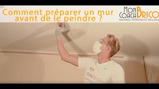 Comment préparer un mur avant de le peindre par Mon Coach Brico [upl. by Nnasor]