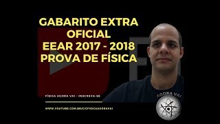 GABARITO EXTRA OFICIAL EEAR FÍSICA QUESTÃO 7 [upl. by Nat]