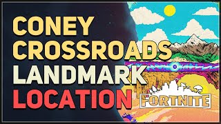 Coney Crossroads Location Fortnite [upl. by Manwell536]