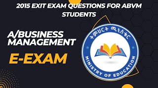 EExam QuestionsABM2015 [upl. by Emoraj]