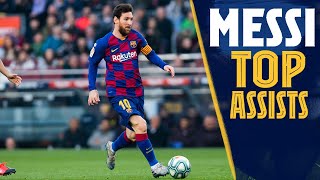 TOP ASSISTS Leo Messis best assists compilation [upl. by Ennaeerb]