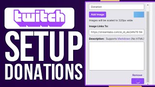 How To Setup Donations On Twitch In 2024  Twitch Donation Tutorial [upl. by Nehpets]