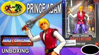 UNBOXING  Masterverse  Prince Adam  Mattel toys actionfigures Masters Of The Universe [upl. by Anawek952]